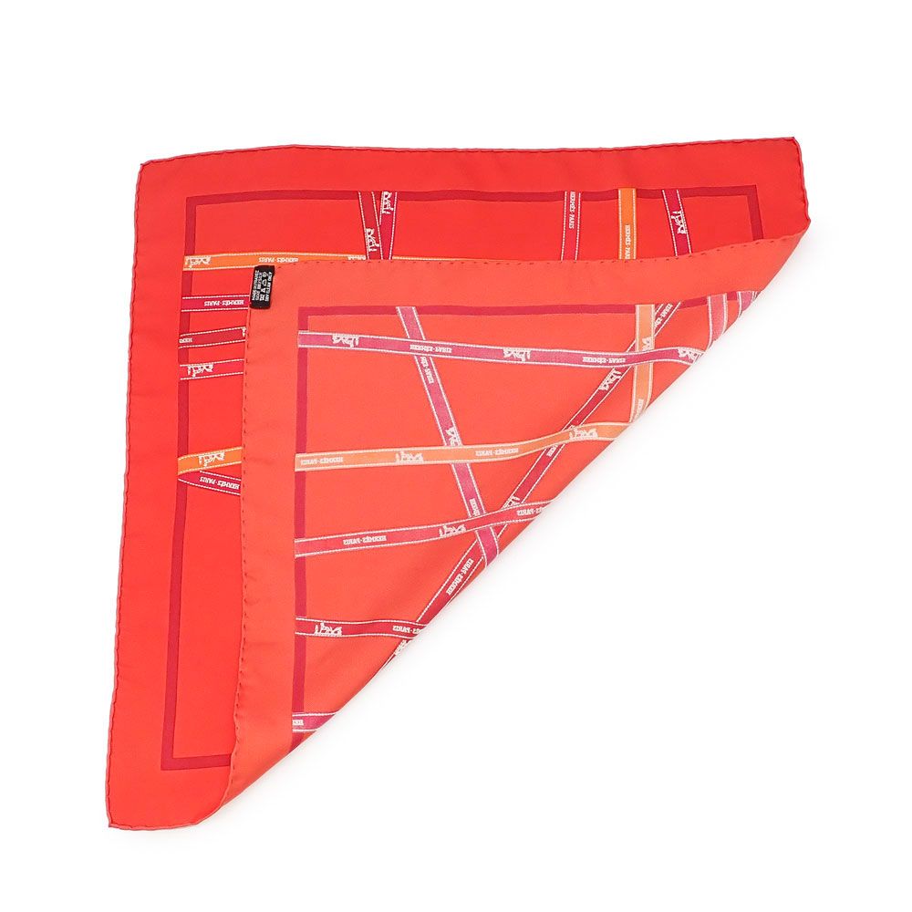 美品 HERMES エルメス ガヴロッシュ45 カレ45 スカーフ ボルデュック柄