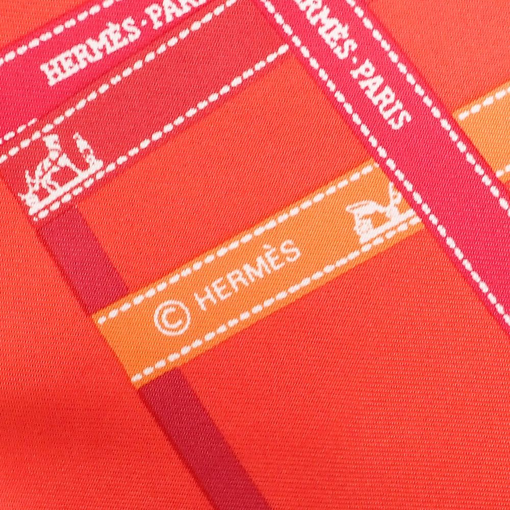 美品 HERMES エルメス ガヴロッシュ45 カレ45 スカーフ ボルデュック柄