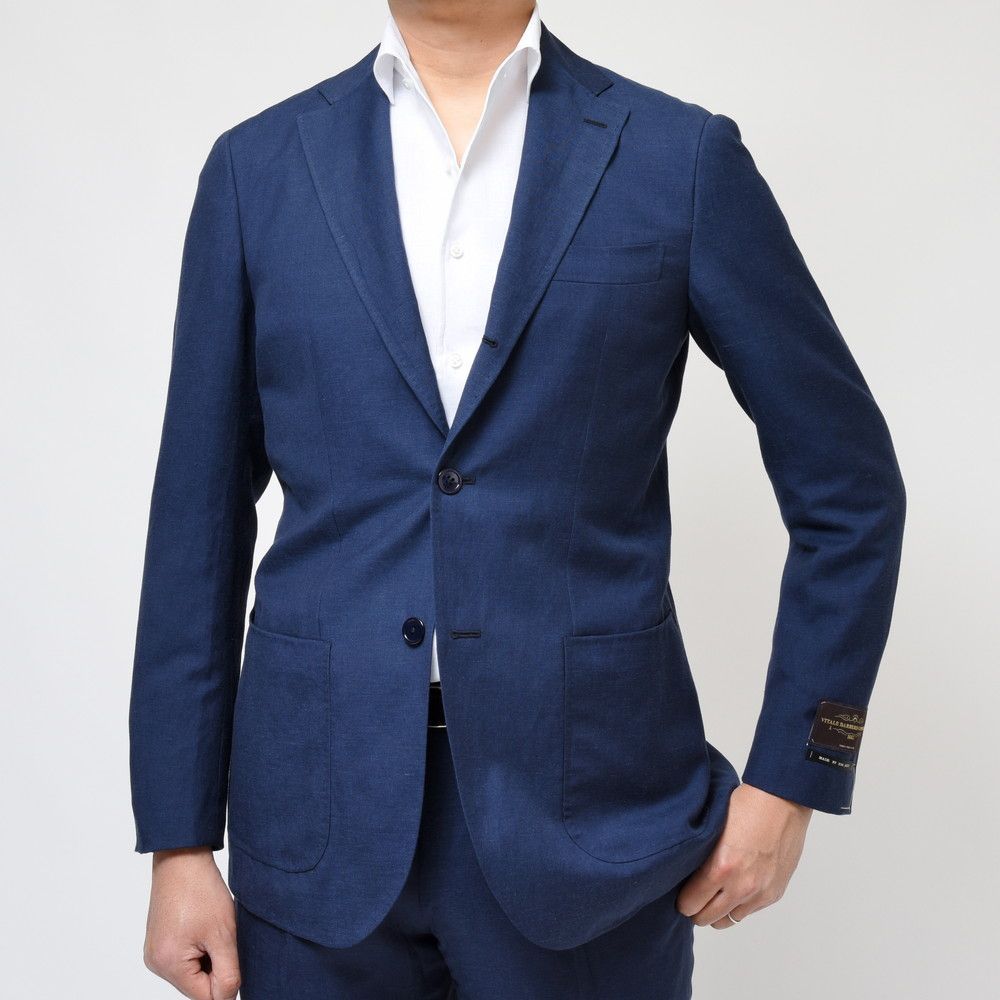 40%OFF】46サイズ guji（グジ） ウールリネンソリッド3Bジャケット 