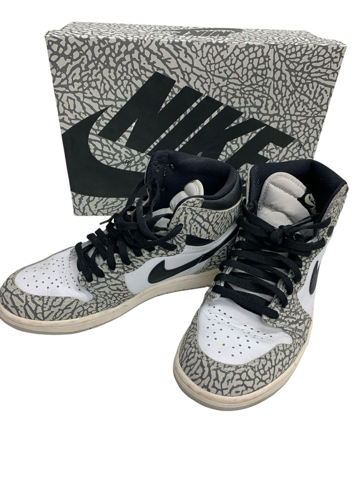 Nike/ナイキ/Air jordan 1/high/OG/whitecement/Safari/D25485-052