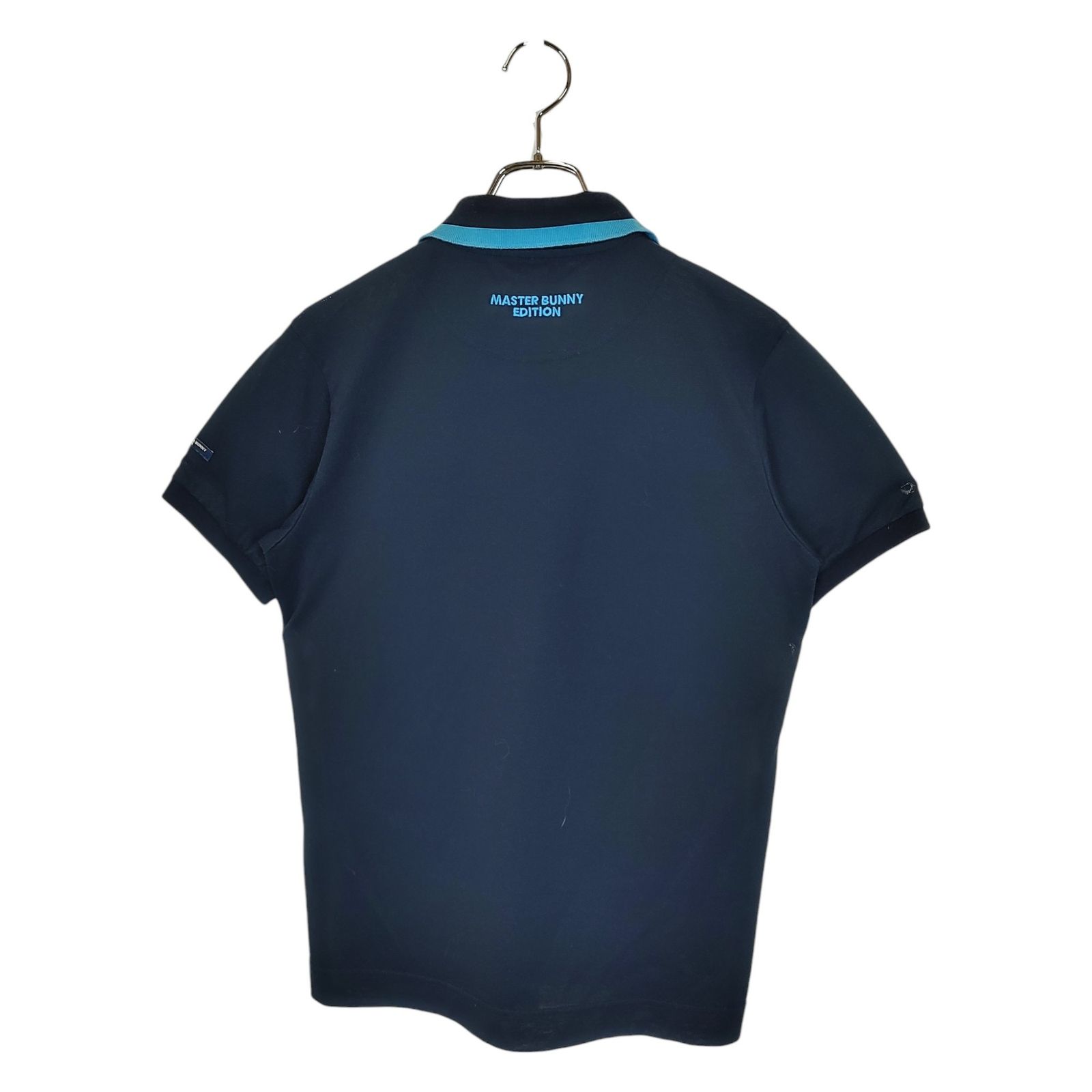 MASTER BUNNY EDITION ゴルフ 新品 半袖 紺色 MASTER BUNNY EDITION マスターバニーエディション ゴルフ S/S POLO