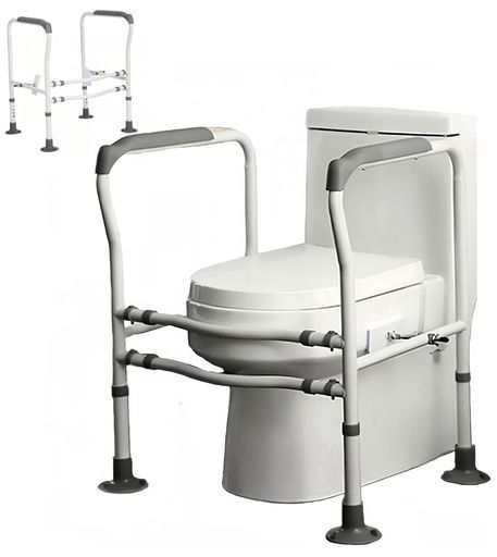 TUIYIDUO【最新昇級版】トイレ手すりトイレ約耐荷重200kgスタンディングエイド最大幅55cm高さと幅の調節が可能吸盤付きで滑り止め転倒防止高齢者·妊娠·身体障害者対応日本語説明書付き組…