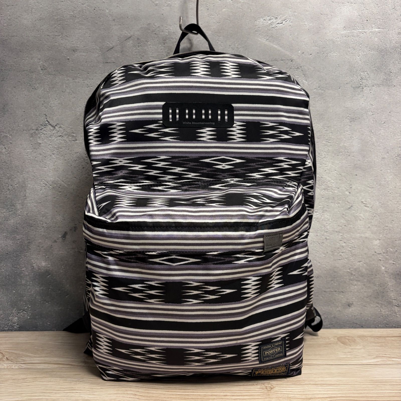 ✨PORTER White Mountaineering PENDLETON リュック バックパック 総柄 美品 コラボ γ↓-900