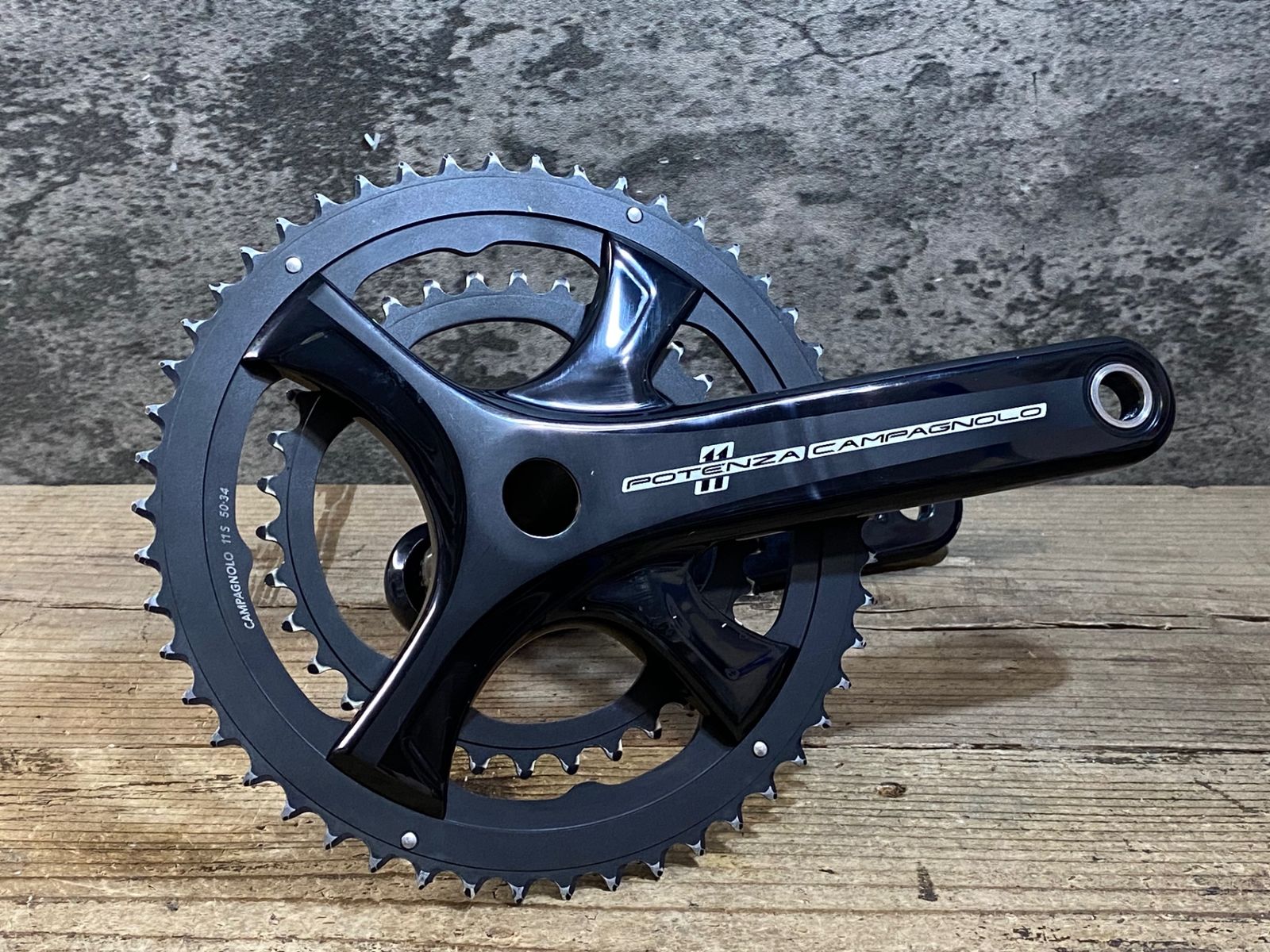 JQ273 カンパニョーロ CAMPAGNOLO POTENZA クランクセット パワートルク 50/34T 2x11s 172.5mm 黒 11,760円