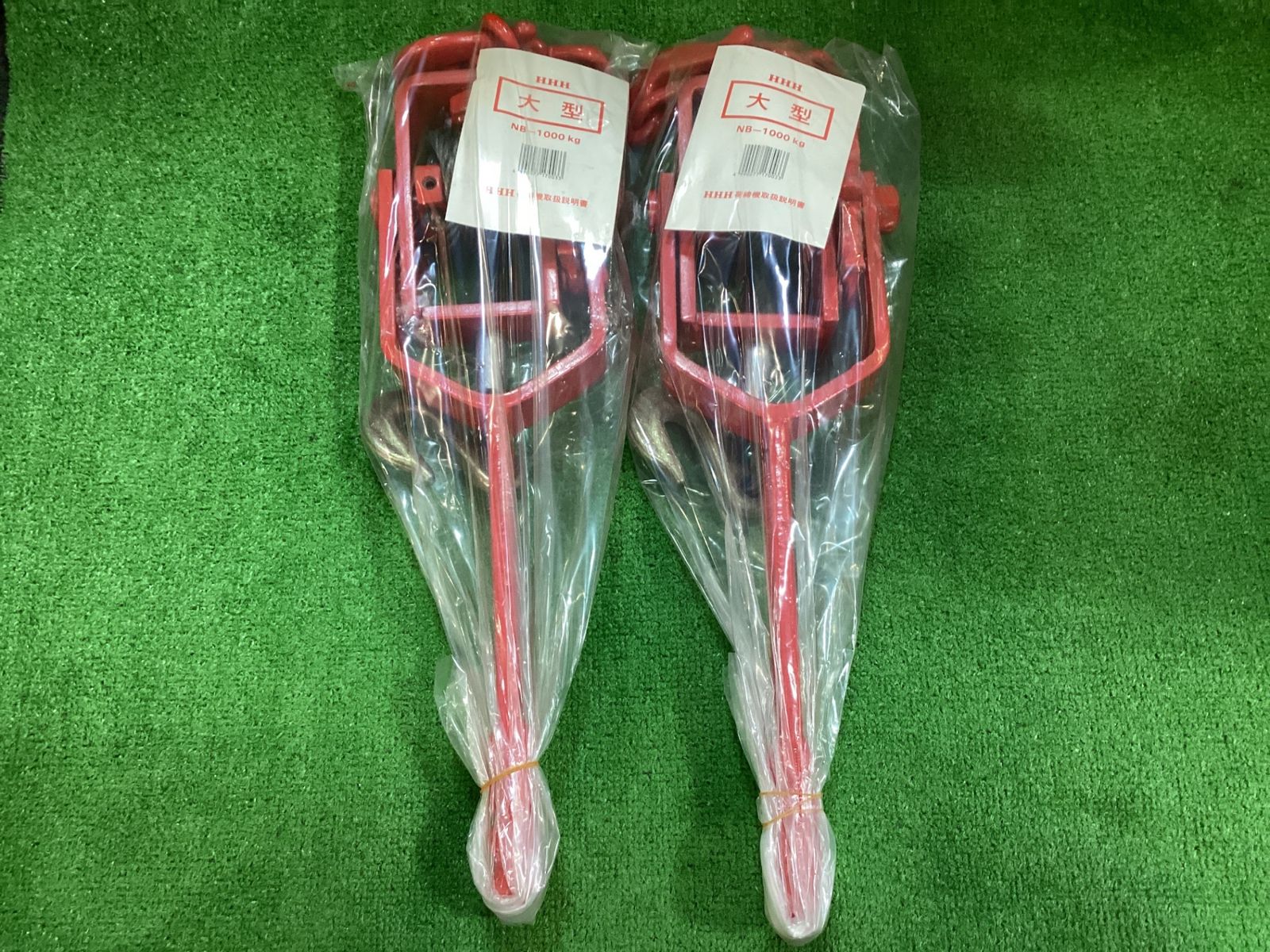 ワイヤー荷締めガッチャ　1000K 5本と1200K 5本 HHH スリーエッチ ワイヤー荷締機 NB1000 大型 1000kg 爪かけブレーキ