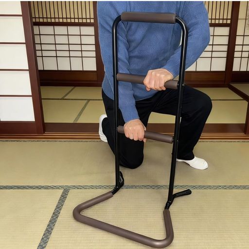 介護手すり立ち上がり補助器具室内専用補助手摺3段グリップ軽量移動式高耐荷重専用工具付属トイレ/ベッド/ソファ対応