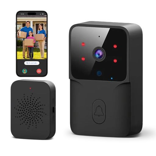 ZAIDERインターホンスマホ連動ドアホンワイヤレス工事不要カメラ付き