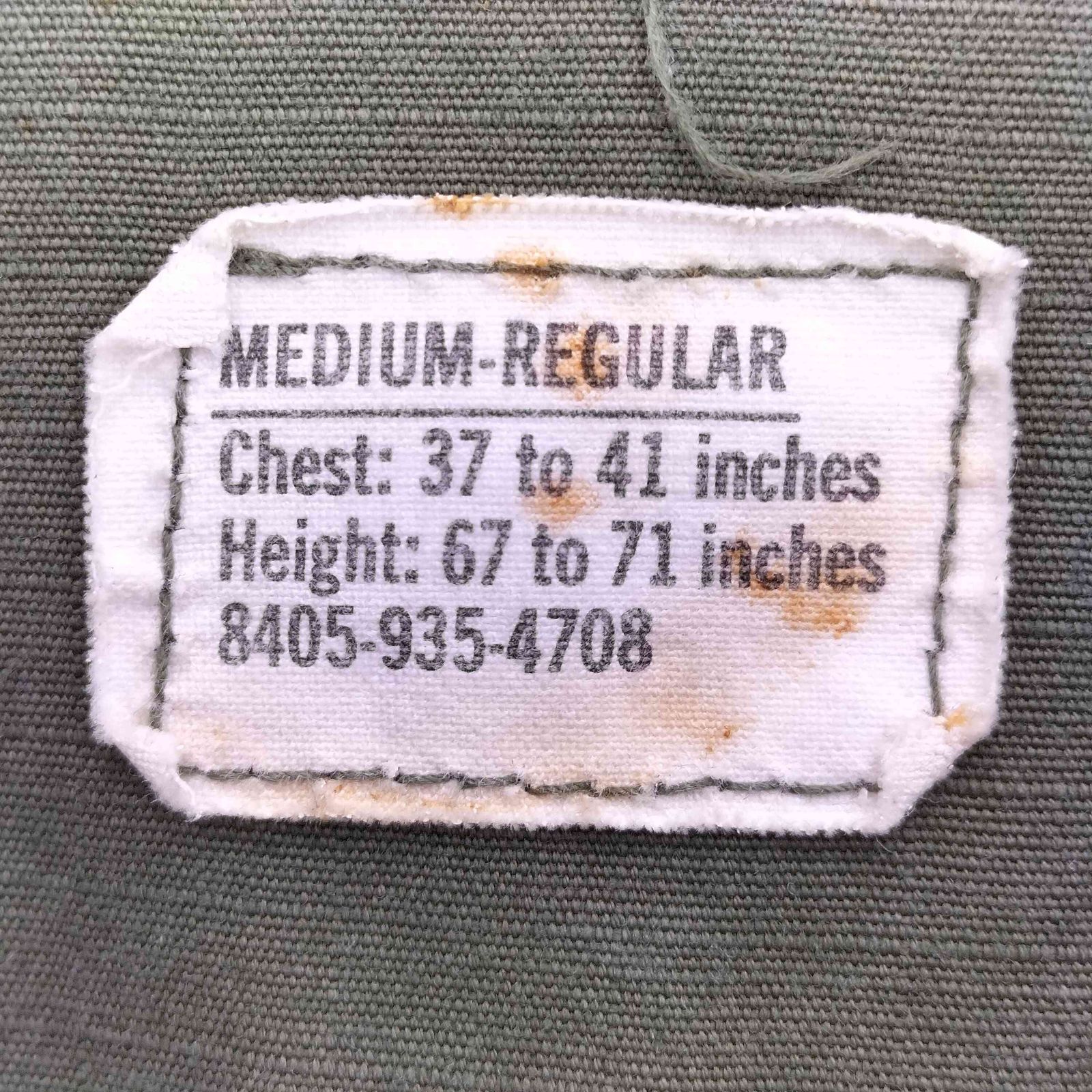 ユーエスアーミー U.S. ARMY 60s 69年会計 5th jungle fatigue jacket