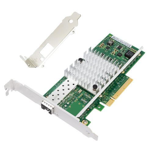 10GbイーサネットコンバージドサーバーSFP+ポートネットワークカード(NIC)PCIEx8対応IntelX520-DA182599ENチップWindows7/8/10/11/Visa、サーバー/Linux/VMware対応