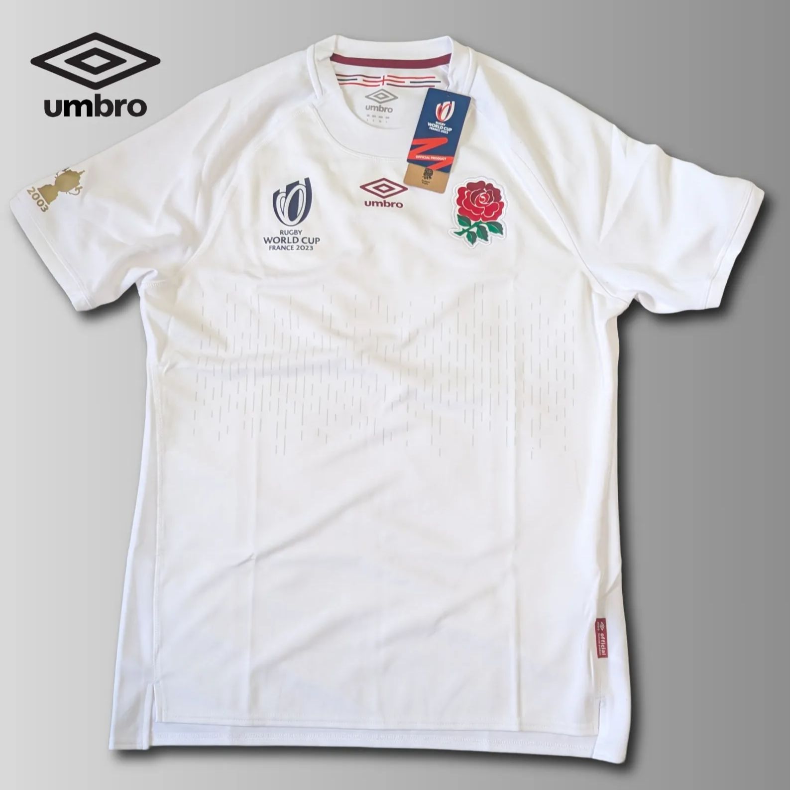 【新品未使用】アンブロ　ラグビーイングランド代表　バッグキットセット 希少【新品】ラグビーW杯2023 イングランド代表ジャージ L/XXL