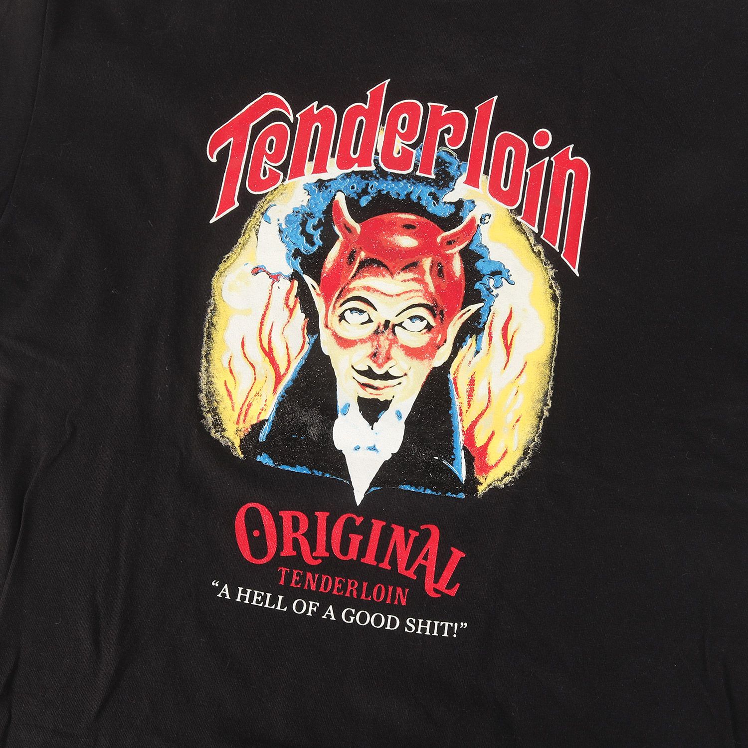 TENDERLOIN テンダーロイン Tシャツ ブラック 黒 サイズ:M | ヤング
