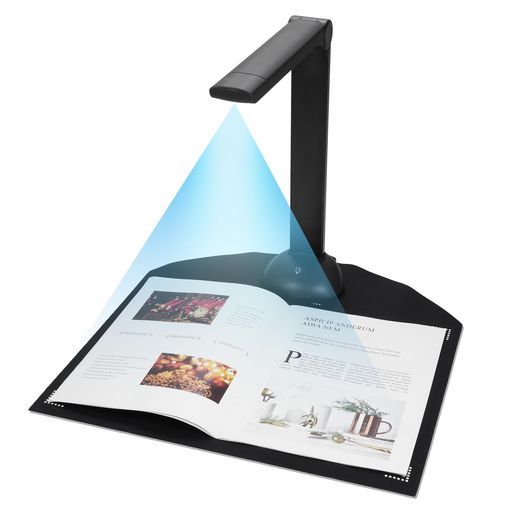 ドキュメントカメラブックスキャナーA3A4サイズLEDフィルライト付きHD16メガピクセル高速スキャンサポート多言語OCRソフトウェアUSBポートWindows対応IDカードパスポートブック教師のオンラ…