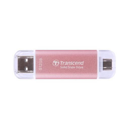【家電批評2024スティック型USB-ASSD総合No.1受賞】トランセンドポータブルSSD512GB高速最大1050MB/s超小型軽量11gType-A/Type-C両対応iPhone15&iPhone16