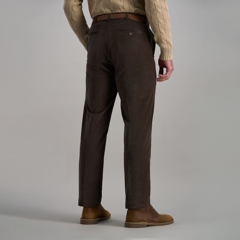 ハガー メンズ ボトムス カジュアルパンツ コーデュロイ Mens Haggar ClassicFit Stretch Expandable Waistband Corduroy Pants Brown ブラウン