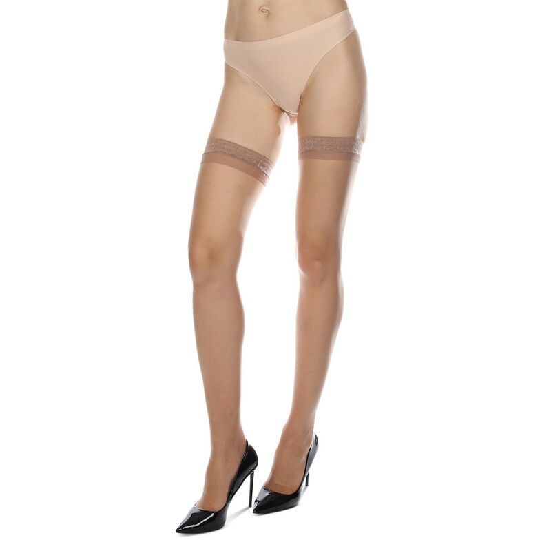 メモイ レディース アンダーウェア 靴下 フラワー柄 レース フラワー MeMoi Womensimply Bare Floralace Top Thigh Tights Black ブラック