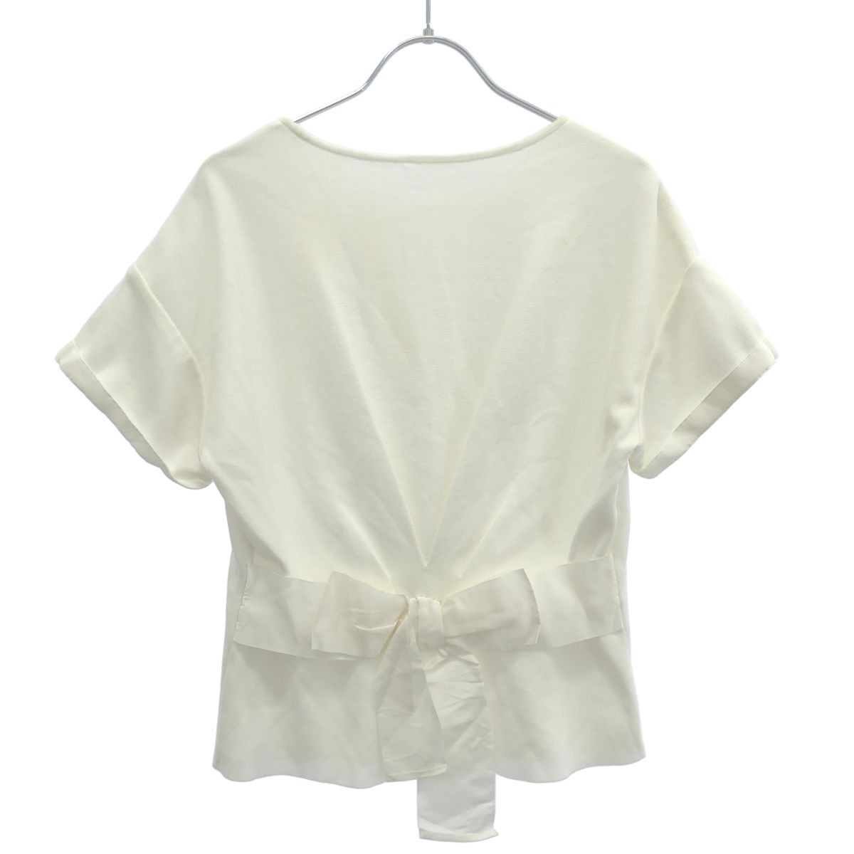 FOXEY フォクシー ショートスリーブバックリボンニットトップス 39516 
