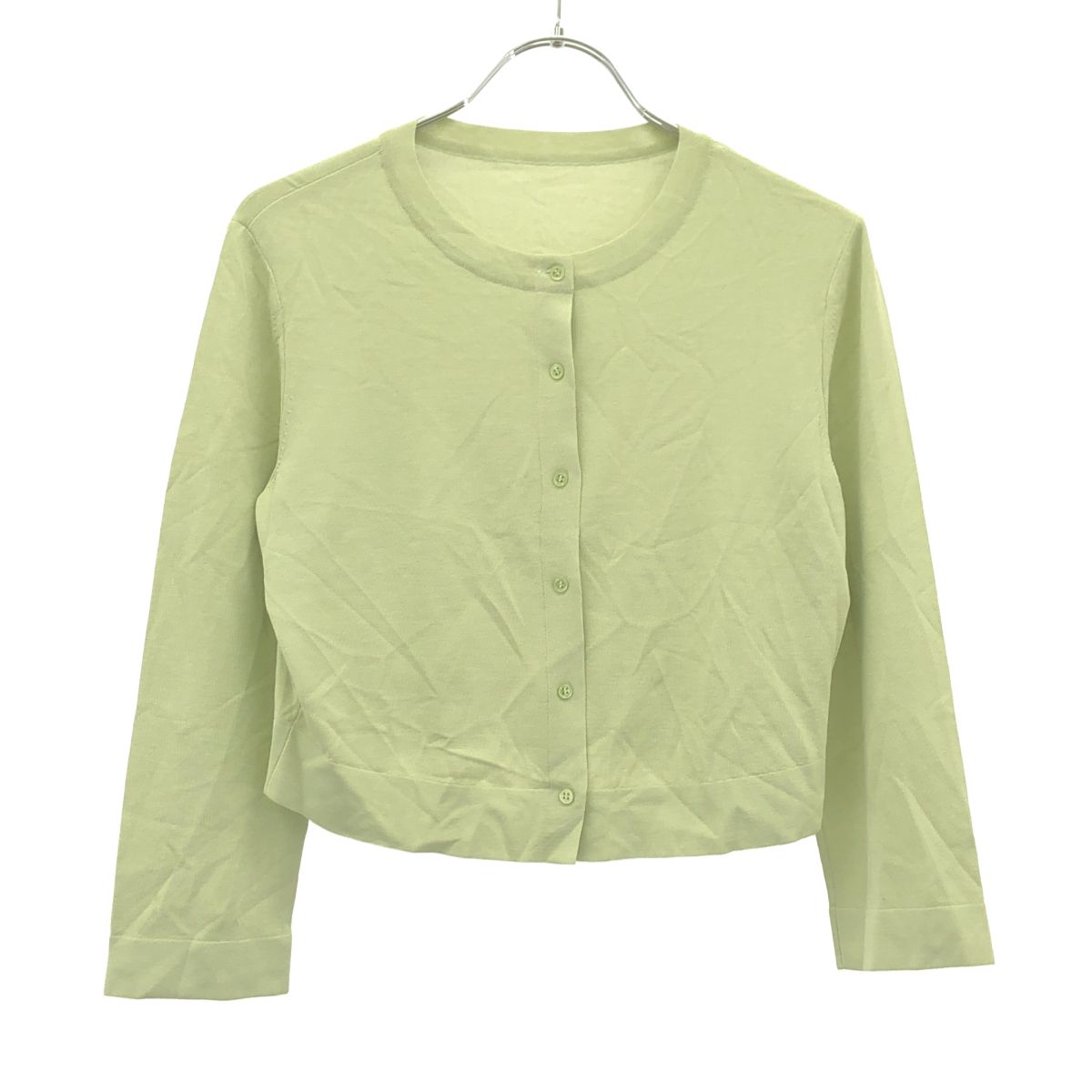 現行　フォクシー アッパースタンダード　クルーネックカーディガン 38 長袖 FOXEY フォクシー Cardigan Upper Standard アッパースタンダード