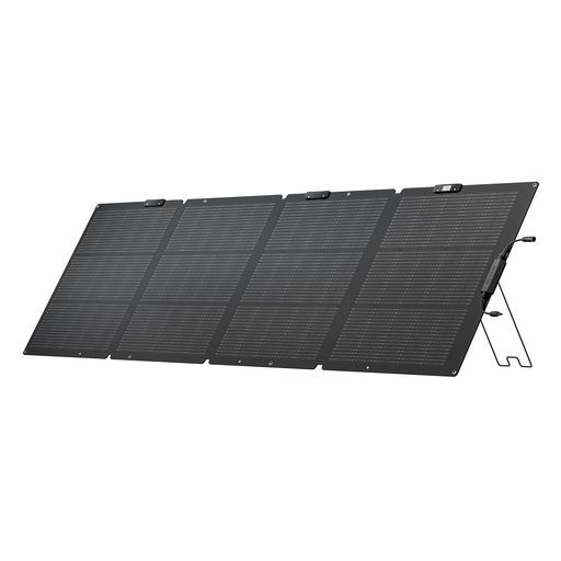 EcoFlow220W片面ソーラーパネルGen2チャージャーN型ソーラーセル単結晶シリコン25%高変換効率片面式高出力太陽光発電ポータブル電源充電器IP68防水防塵エコフロー折りたたみ式ベース取らな…