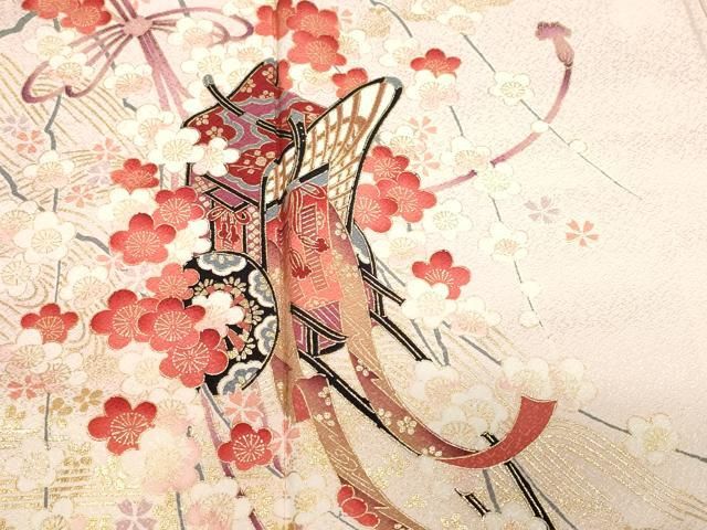 平和屋着物●夢工房　小紋　猫と薔薇　やまと誂製　ロング丈　洗える着物　未使用　AABG2748cs 平和屋着物○長襦袢 無双仕立て 市松舞桜文 やまと誂製 正絹 逸品
