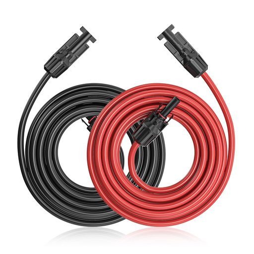 Cleqee12AWG20mソーラーコネクターケーブル延長ケーブルソーラーパネル並列接続太陽光パネル用IP67防水2本セットT10083-20M