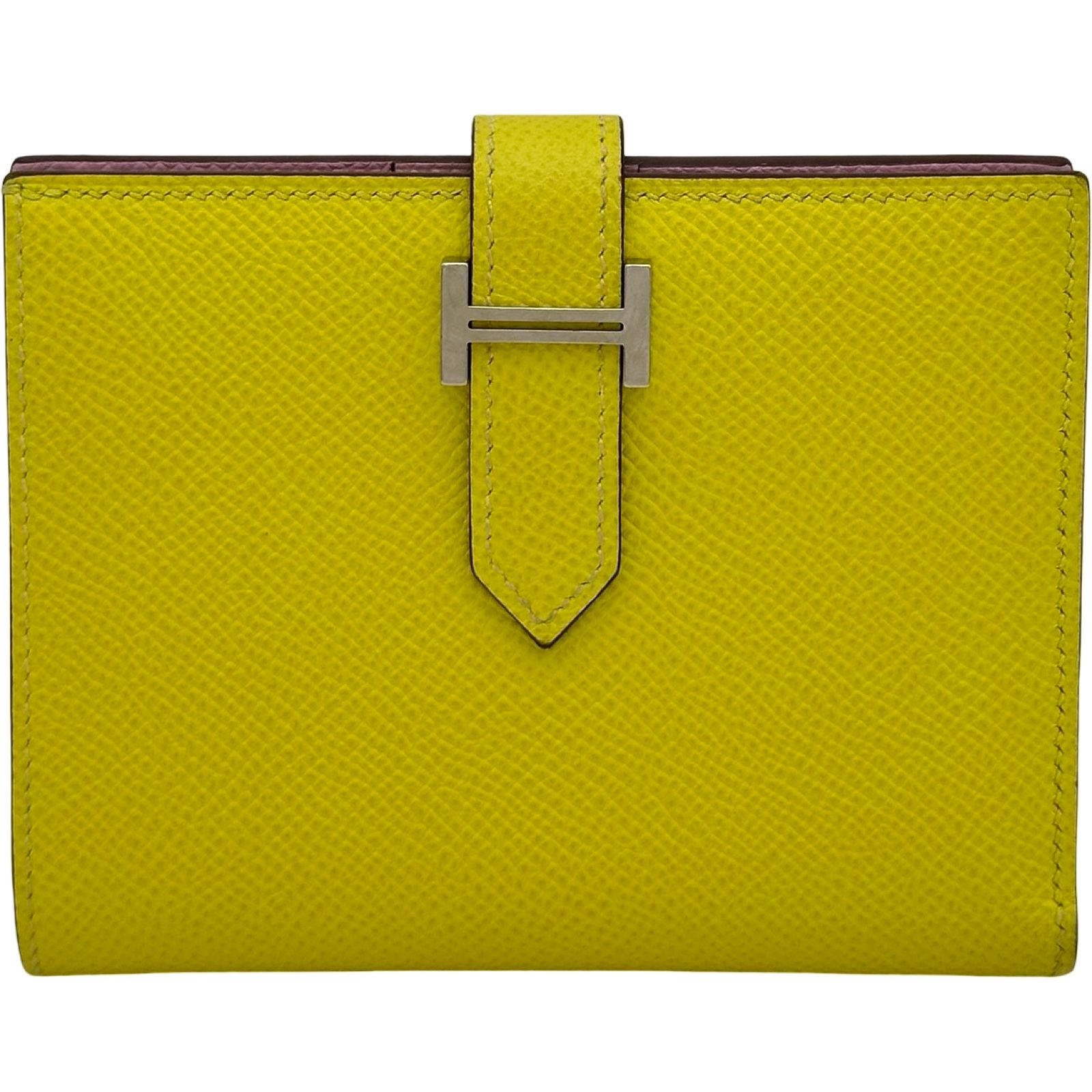 エルメス HERMES ベアコンパクト ヴェルソ D刻 ライム・モーヴ