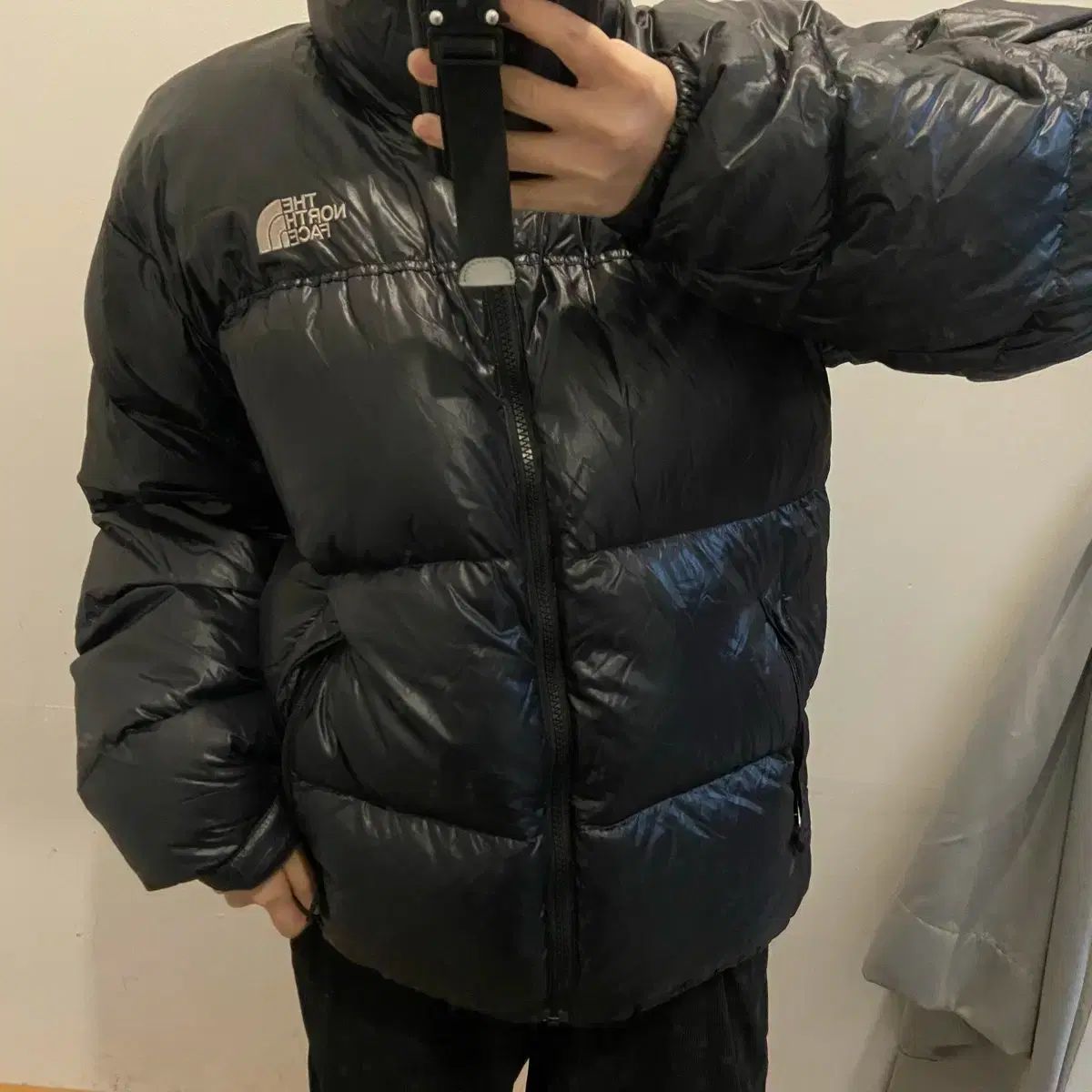 THE NORTH FACE ザノースフェイス ブラック 光沢 700 ヌプシ ダウン 