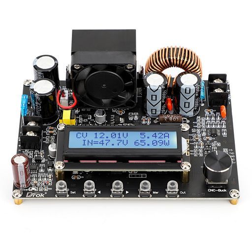 DROK降圧コンバーターDC-DC10-100Vから0-60V0~12A720W電圧レギュレータデジタル制御電圧レギュレータ調整可能降圧電源ボード電源モジュール安定電圧/安定電流
