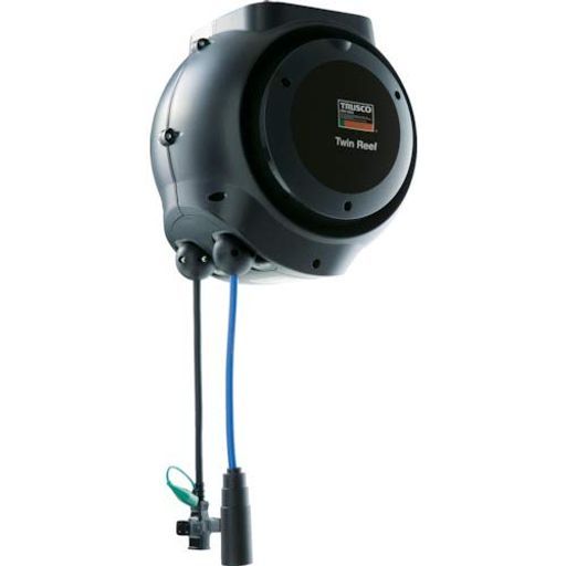 TRUSCO(トラスコ)ツインリールエアーΦ8.0X10Mコード3芯X10MTAC10-80-3