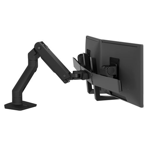 ERGOTRONエルゴトロンHXモニターアームデスクマウントデュアル2画面マットブラック32インチ(4.5~15.9kg)までVESA規格対応45-476-224