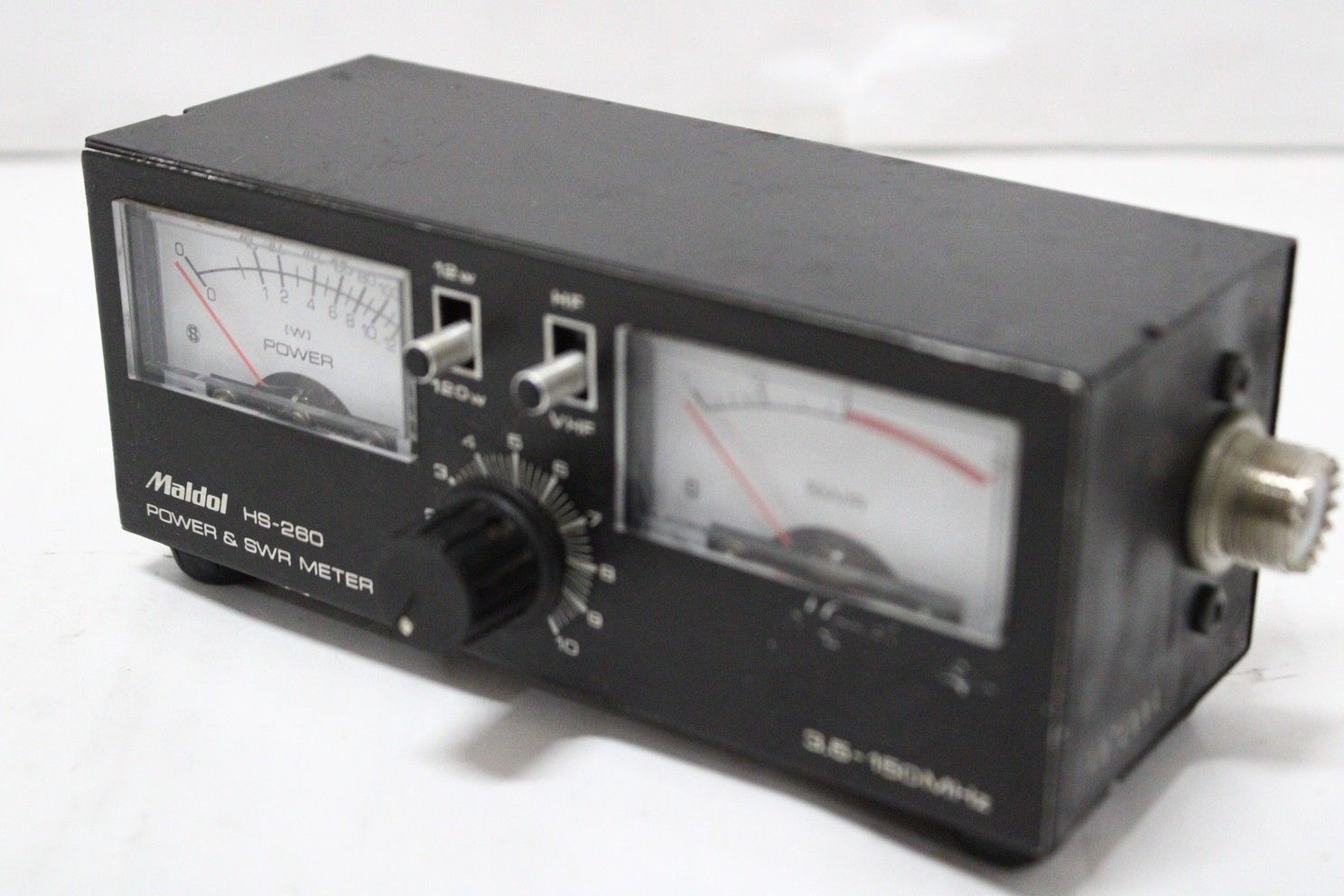 現状品 Maldol HS-260 パワー計 POWER & SWR METER 3.5~150MHz アマチュア 無線機 IT5PZCEQENX2-D-A005-byebye
