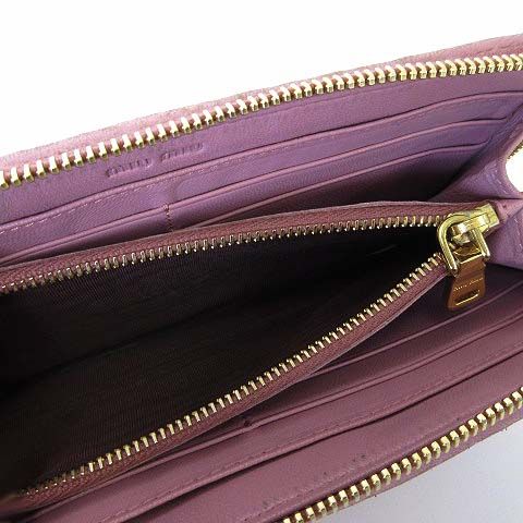 ミュウミュウ L字ファスナー長財布(5M1183) miu miu（ミュウミュウ） miu miu財布 L字ファスナー長財布 5M1183 ST