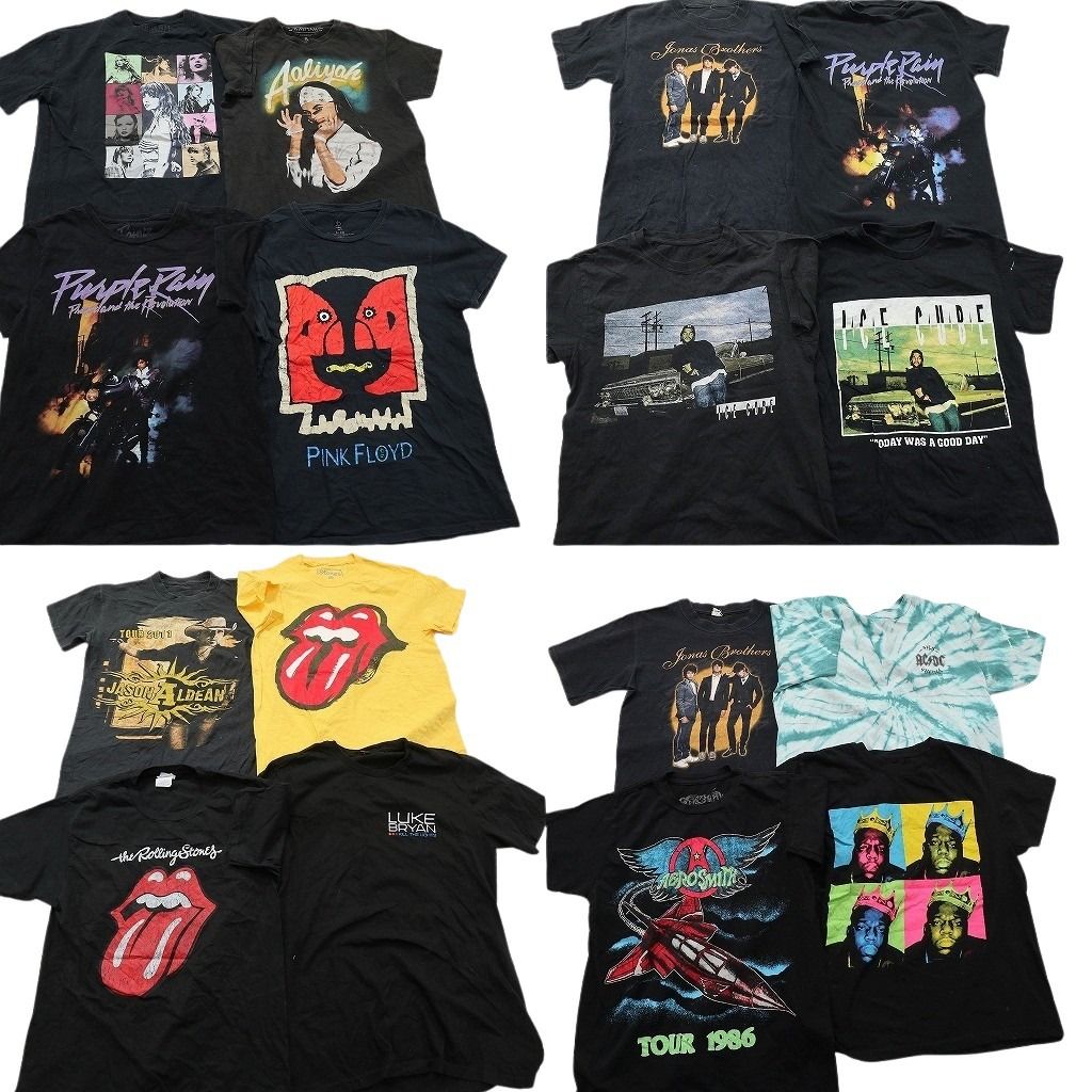 メンズ 古着卸 まとめ売り 音楽・バンド Tシャツ 16枚セット ( メンズ