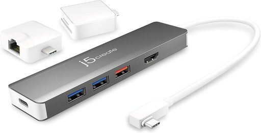 j5create9イン1USB-Cハブ-SuperSpeed+Gen2TypeCアダプターイーサネット、microSD/SD4.0、4KHDMI出力2*USBA&1*Type-C10Gbps高速データ転送、PD100W