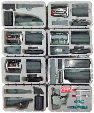 【中古】プラモデル 1/144 8種セット Uボート VII C型 2色迷彩(濃淡＆淡灰) 「鋼密度模型 U-BOOT VII C」