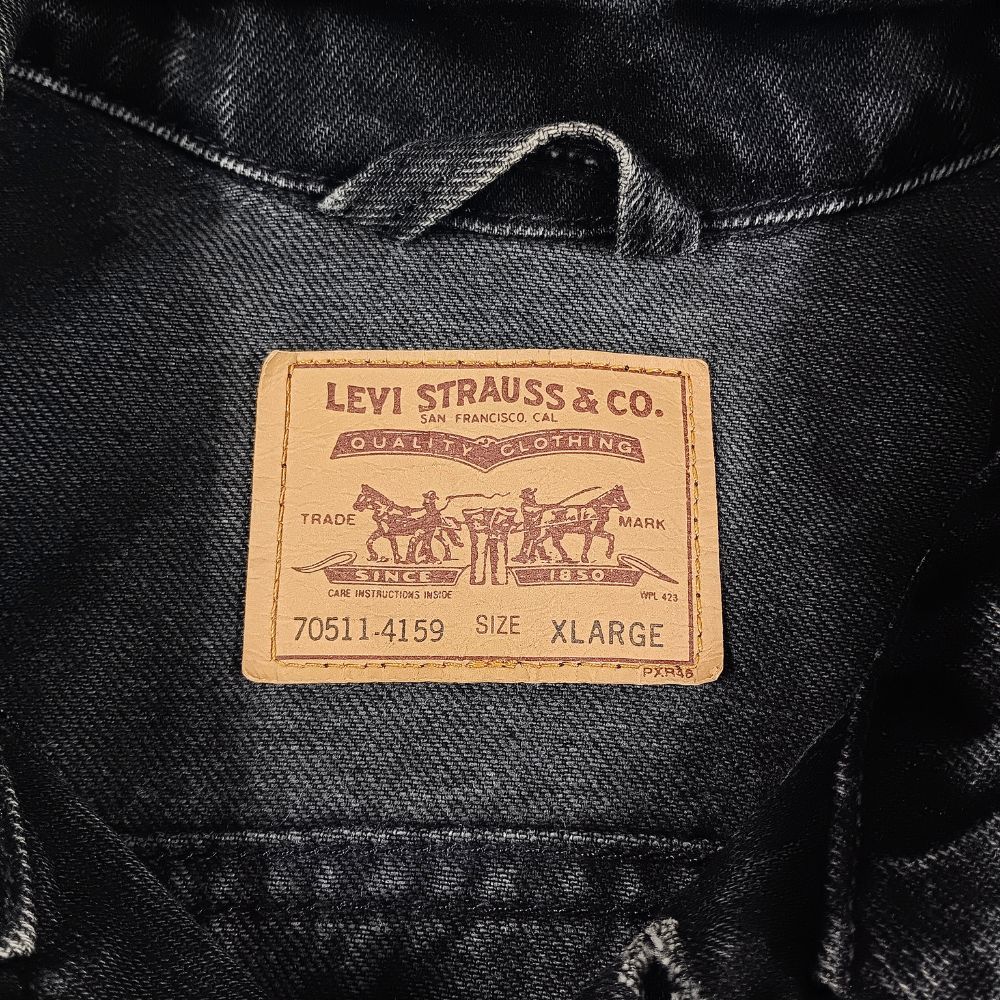 LEVI'S リーバイス 70511-4159 USA製 ブラック Gジャン デニムジャケット ブラック サイズXL 正規品 / 41067 LEVI'S リーバイス 70511-4159 USA製 ブラック Gジャン デニム