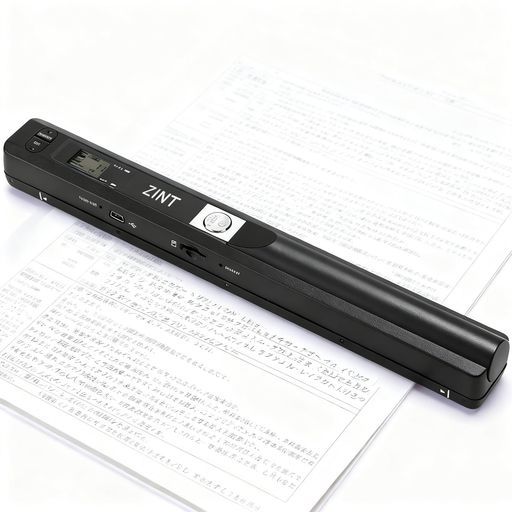 ZEWZEハンディスキャナーA4対応900DPIモバイルスキャナーOCR機能搭載JPG/PDF保存ドキュメント・写真・本・名刺・書籍対応ポータブル軽量電池式日本語説明書付き
