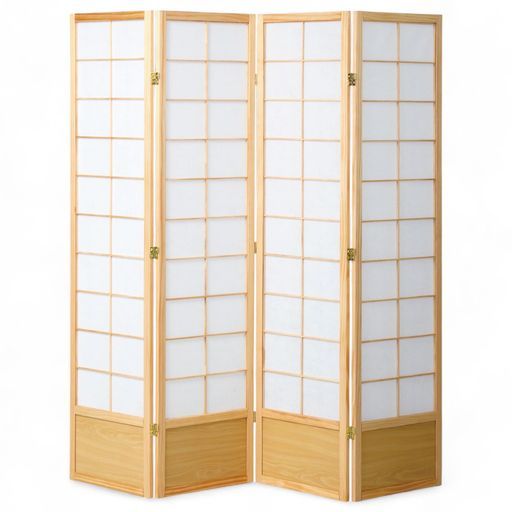 J-kitchens和風衝立パーテーション4連ナチュラル衝間仕切り