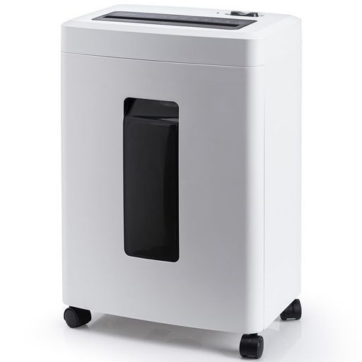 Gulcircleシュレッダー電動家庭用静音:業務用マイクロカットマイクロクロスカットしゅれったー電動2x15mm細断枚数10枚連続細断45分カード細断対応18L大容量過熱保護コンパクト設計個人情報…