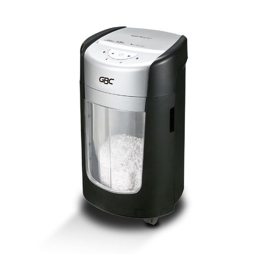 GBCオプティマックスマイクロカットシュレッダー最大細断枚数7枚ダストボックス15Lホチキス対応自動くずならし機能回転ダストボックスブラックOPM15