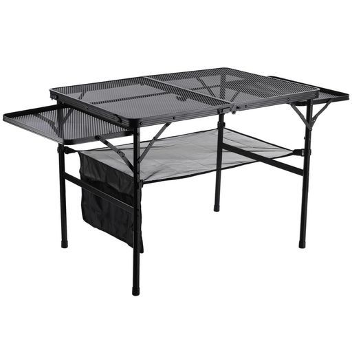 折り畳み式キャンプテーブル135x60cmアウトドアテーブル高さ調節可能(42-66cm)メッシュデザイン軽量携帯便利アルミニウム合金耐熱頑丈コンパクト収納組立簡単収納袋付きBBQ登山旅行遠足4人… 6,399円