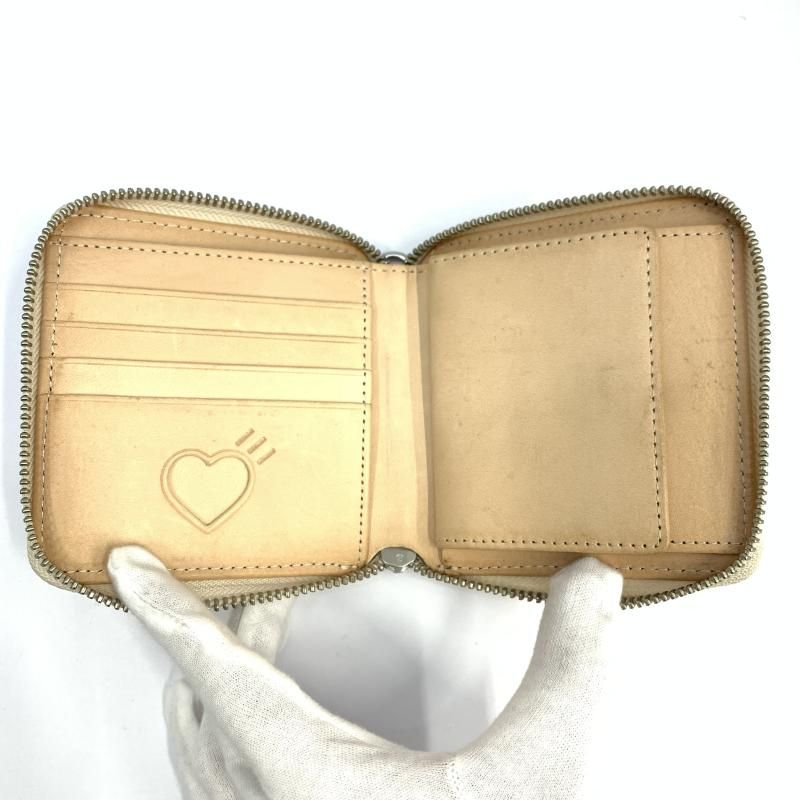 中古】Human made Human made 二つ折り財布 ベージュ ヒューマンメイド
