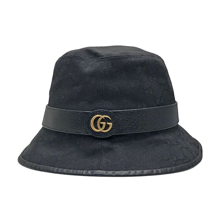 GUCCI グッチ　バケットハット　ブラック　GG柄　Mサイズ GUCCI グッチ GGマーモント バケットハット 576587 4HG53 1060 GG