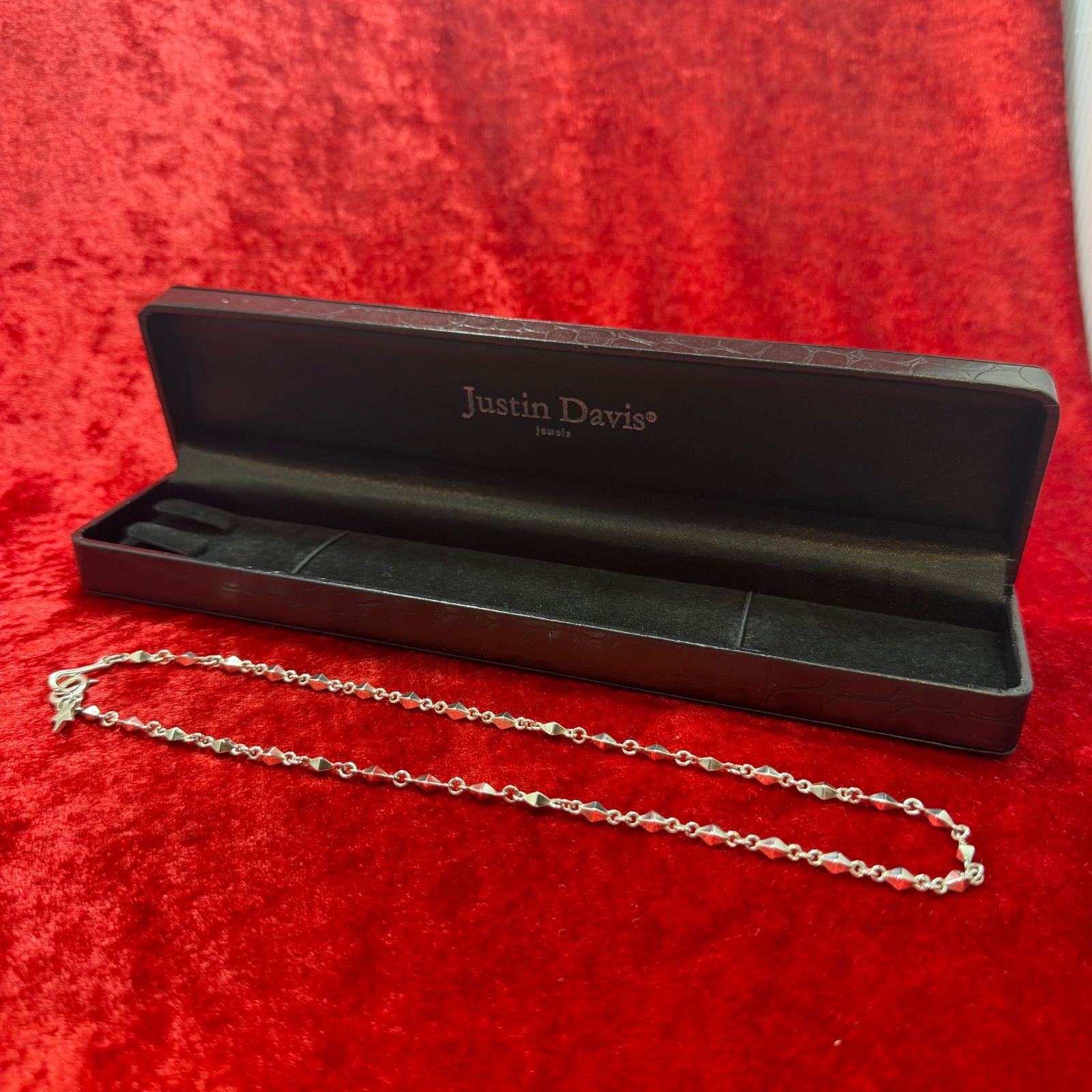 美品ネックレス CURIO 40cmx13.5g ジャスティンデイビス/Justin Davis