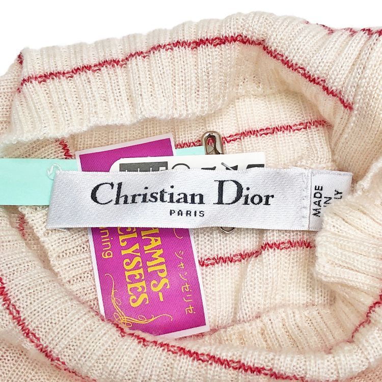 Christian Dior クリスチャン ディオール BEE刺繡 カシミヤ ハイネック