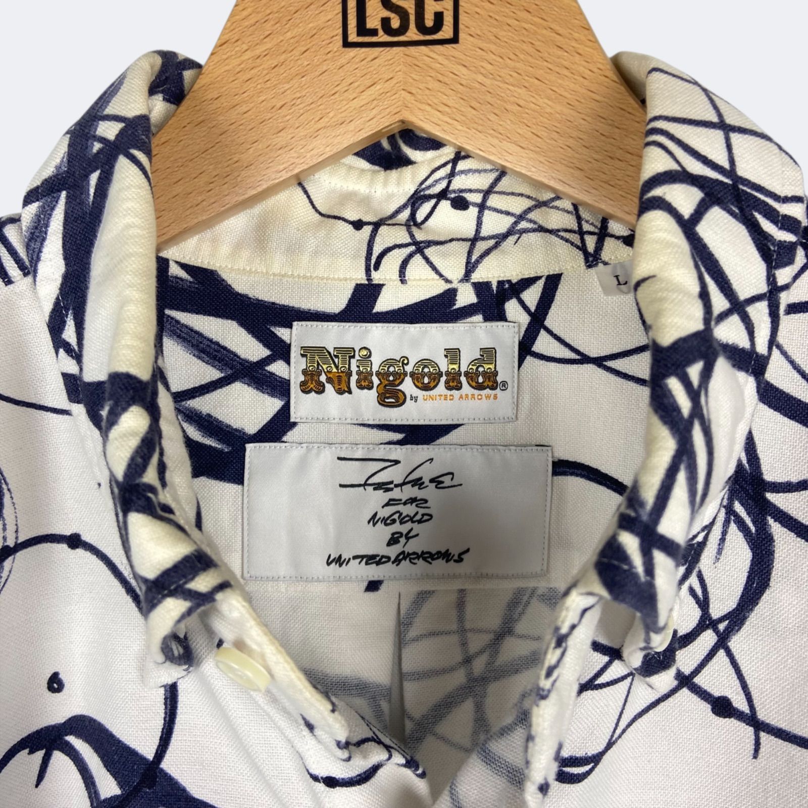 NIGOLD by UNITED ARROWS × FUTURA オックスフォードシャツ ニゴールド