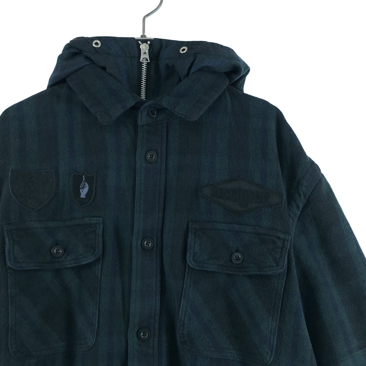 sacai / サカイ | 2024AW | Gonz Multi Patch Plaid Hoodie チェック