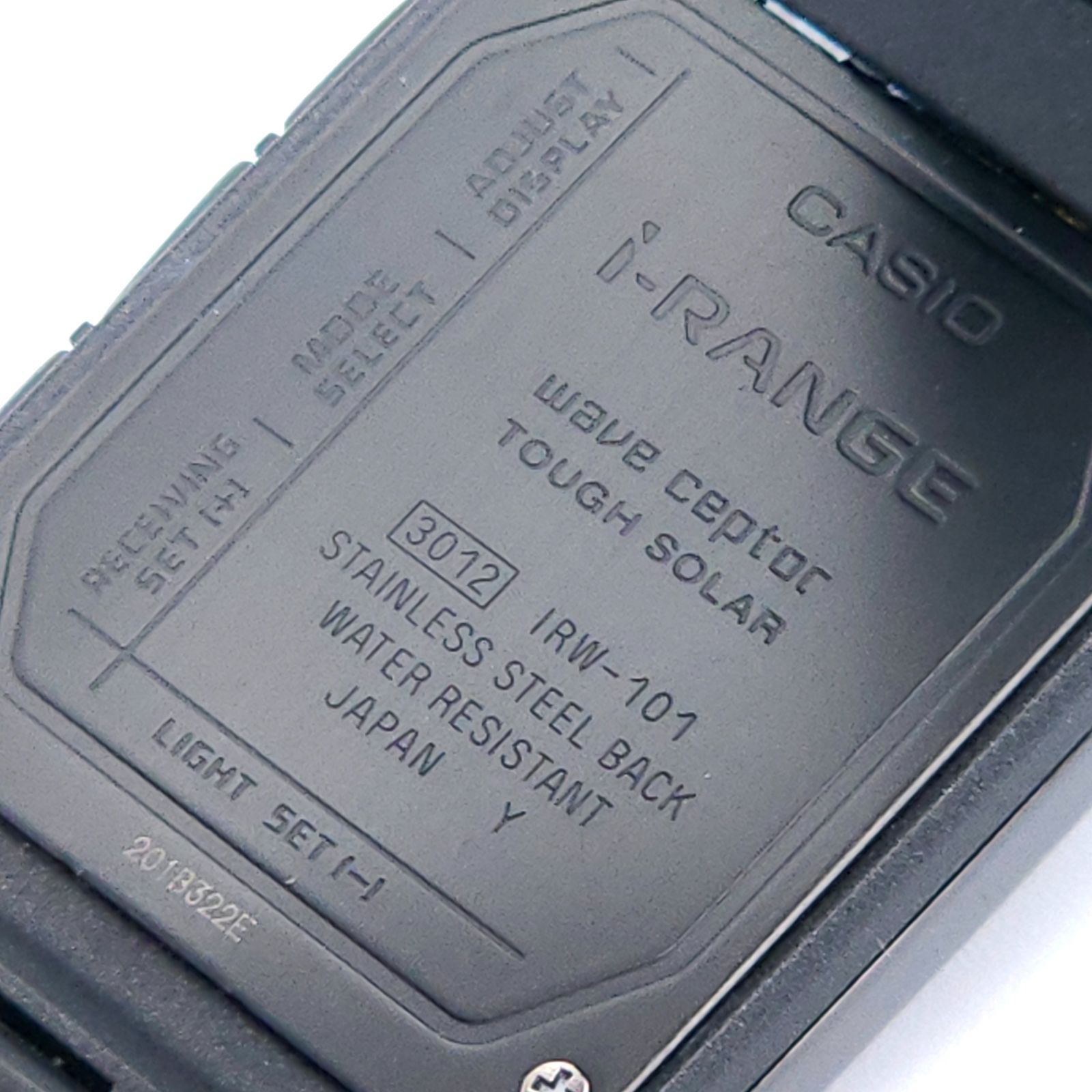 CASIO カシオ i-RANGE IRW-101 ソーラー電波 動作品 黒 - メルカリ