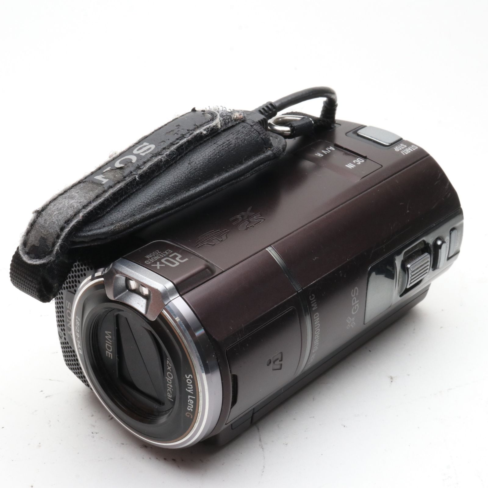 【美品】SONY Handycam HDR-CX590V ボルドーブラウン SONY HDビデオカメラ Handycam HDR-CX590V