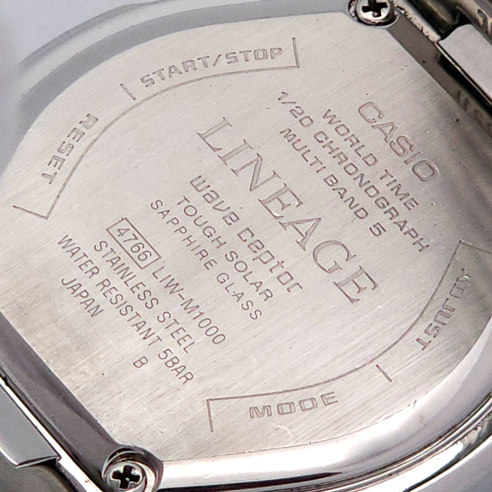 ☆良品 CASIO カシオ リニエージ LIW-M1000 ソーラー電波 動作品
