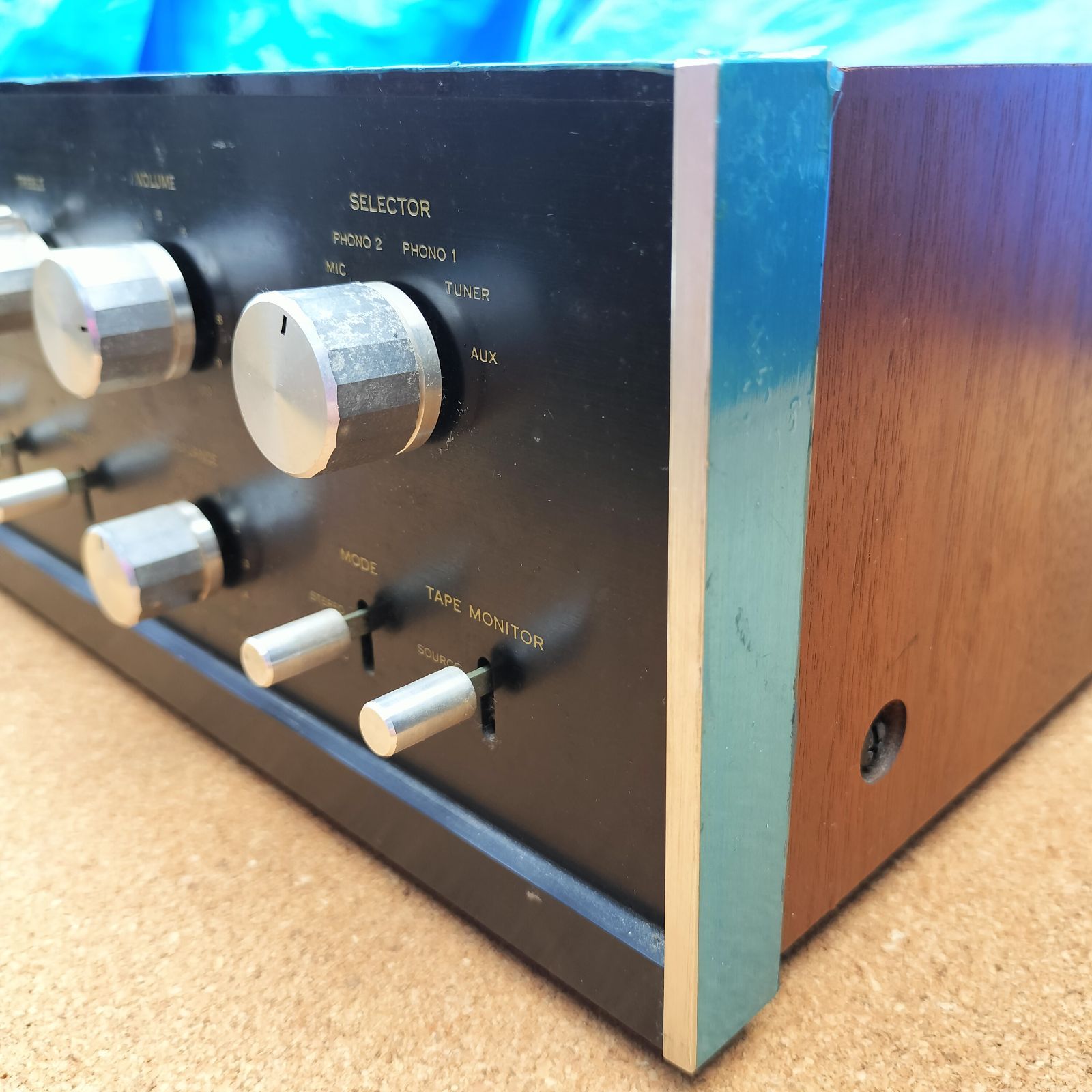 LDH様限定サンスイプリメインアンプAU666中古整備完動品 名機・ウッドケース付】 SANSUI サンスイ AU-666 プリメイン アンプ